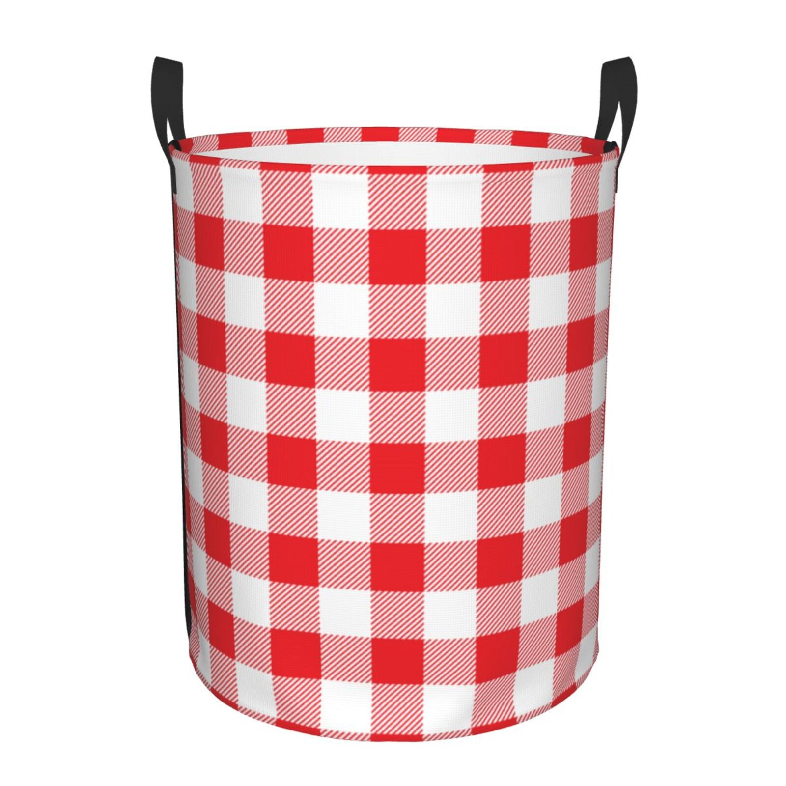 Christmas Red Plaid Scottish Laundry Basket