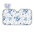 thumbnail image 1 of ZNDUO Small Blue Flower Pattern Car SUV Windshield, Medium Size UV Rays and Heat Sun Visor Protector Foldable Sun Shade Car Windshield, 1 of 8