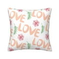 thumbnail image 1 of ZNDUO Square Home Decorative Throw Pillows, Corduroy Cute Love Floral Texture Pattern Couch Pillows, Throw Pillows for Bed, 20"x20", 1 of 8