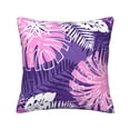 thumbnail image 1 of ZNDUO Square Home Decorative Throw Pillows, Corduroy Purple Watercolor Floral Doodle Pattern Couch Pillows, Throw Pillows for Bed, 16"x16", 1 of 8