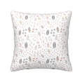 thumbnail image 1 of ZNDUO Square Home Decorative Throw Pillows, Corduroy Vintage Floral Leaf Texture Pattern Couch Pillows, Throw Pillows for Bed, 18"x18", 1 of 8