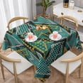 thumbnail image 1 of ZNDUO Square Waterproof Table Cloth, Washable Wrinkle Resistant Modern Abstract Seamless Texture Pattern Polyester Table Cover, 60"x60", 1 of 8