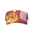 thumbnail image 1 of ZNDUO Sun Visor Hat,Sports Sun Visor Hats Polyester Twill Ball Adjustable Sun Caps for Men Women-Autumn Watercolor Pink Flowers Pattern, 1 of 8
