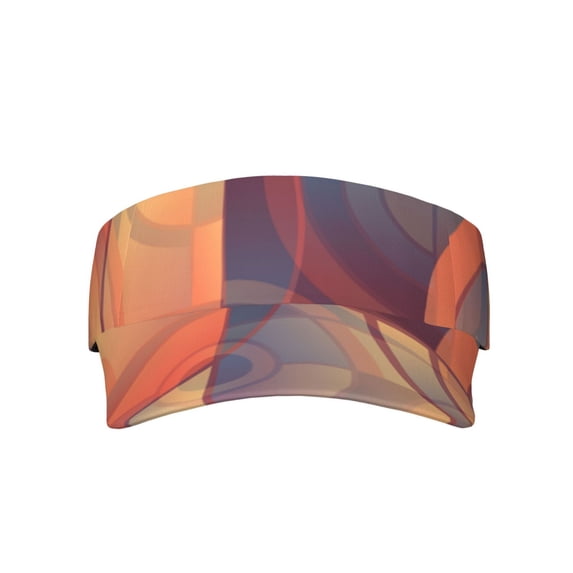 ZNDUO Sun Visor Hat,Sports Sun Visor Hats Polyester Twill Ball Adjustable Sun Caps for Men Women-Colorful Abstraction Pattern