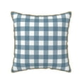 thumbnail image 1 of ZNDUO Throw Pillow, 16"x16" Bed Pillow and Couch Pillows - Indoor Decorative Pillows，Blue Gingham Print Throw Pillow, 1 of 8