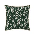 thumbnail image 1 of ZNDUO Throw Pillow, 16"x16" Bed Pillow and Couch Pillows - Indoor Decorative Pillows，Dark Green Plant Leaves Throw Pillow, 1 of 8
