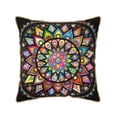 thumbnail image 1 of ZNDUO Throw Pillow, 16"x16" Bed Pillow and Couch Pillows - Indoor Decorative Pillows，Rainbow Mandala Throw Pillow, 1 of 8
