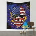 thumbnail image 1 of ZNDUO Vintage Skull American Flag Pattern Wall Tapestry, Tapestries for Living Room Bedroom Dorm Classroom Office Decor 60x51 Inch, 1 of 8
