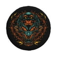 thumbnail image 1 of ZNDUO Wolf Head Dark Art Pattern Spare Tire Cover, Universal Spare Tire Wheel Covers 15 inch, 1 of 8