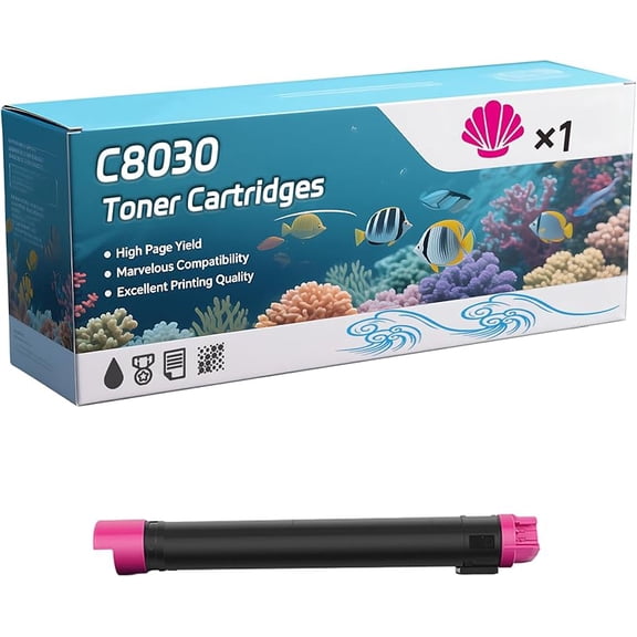BFGT C8030 Toner Cartridges Compatible for Xerox AltaLink C8030 C8035 C8045 C8055 C8070 EC8036 EC8056 Printers, Capacity 26000 Pages, with Chip, Stable Output