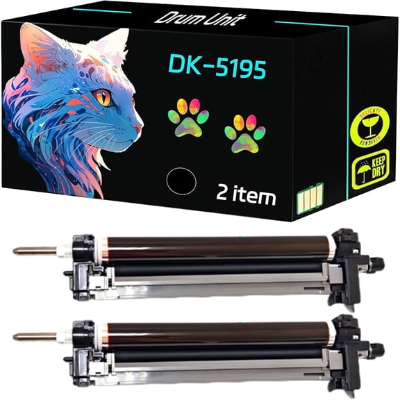 ZNER DK-5195 Drum Unit Compatible for Kyocera TASKalfa 306ci 307ci 308ci 356ci Printers, Print Clearly