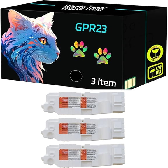 ZNER GPR23 Waste Toner Container Compatible for Canon imageRUNNER C2880 C2880F C2880I C3080 C3080I C3380 C3380F C3380I C3480 C3480I Printers, Print Clearly
