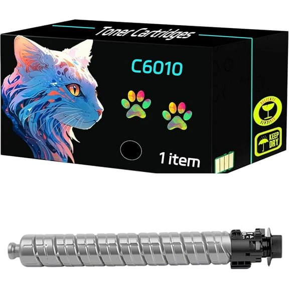 ZNER High Yield C6010 Toner Cartridges Compatible for Ricoh IM C4510 C6010 Printers, Print Clearly