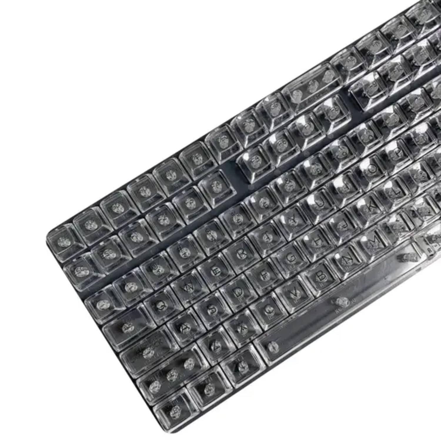 ZNGPNG 132 Keys CBSA Profile Crystal Transparent Keycaps for MX Switch