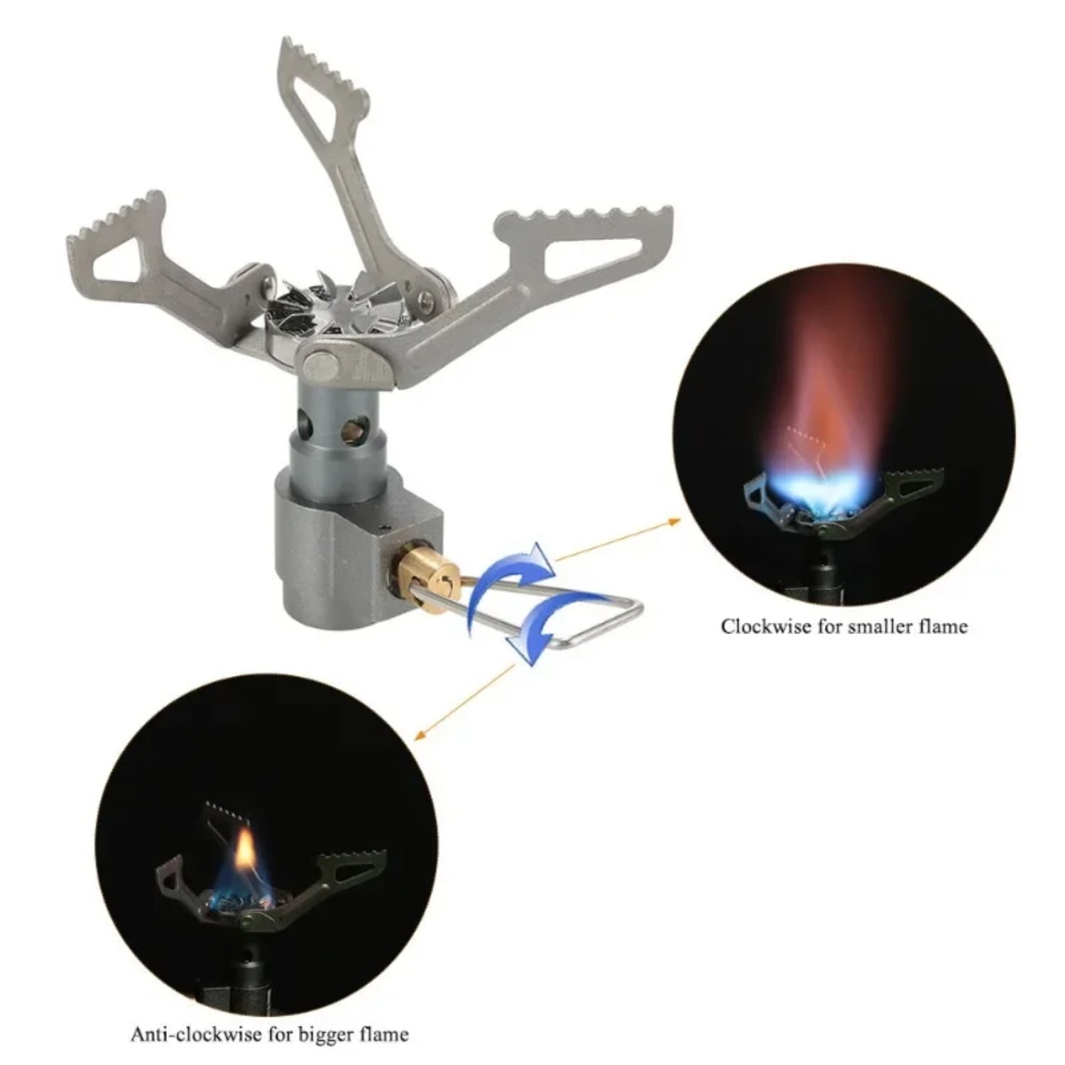 ZNGRJIR Ultra Lightweight 25g Mini Gas Stove Burner Portable Camping