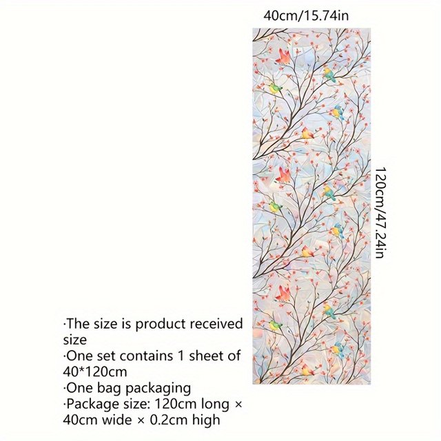 ZNGYXMN AntiUV Window Privacy Film for Glass Door GlueFree Self