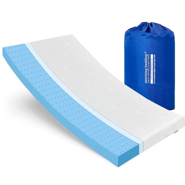 ZNGYXMN Luxurious 2 Inch Gel Memory Foam Mattress Topper for Plush Soft