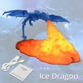 ZNGYXN Enhancing the Room with Striking 3D Fire and Ice Dragon LED