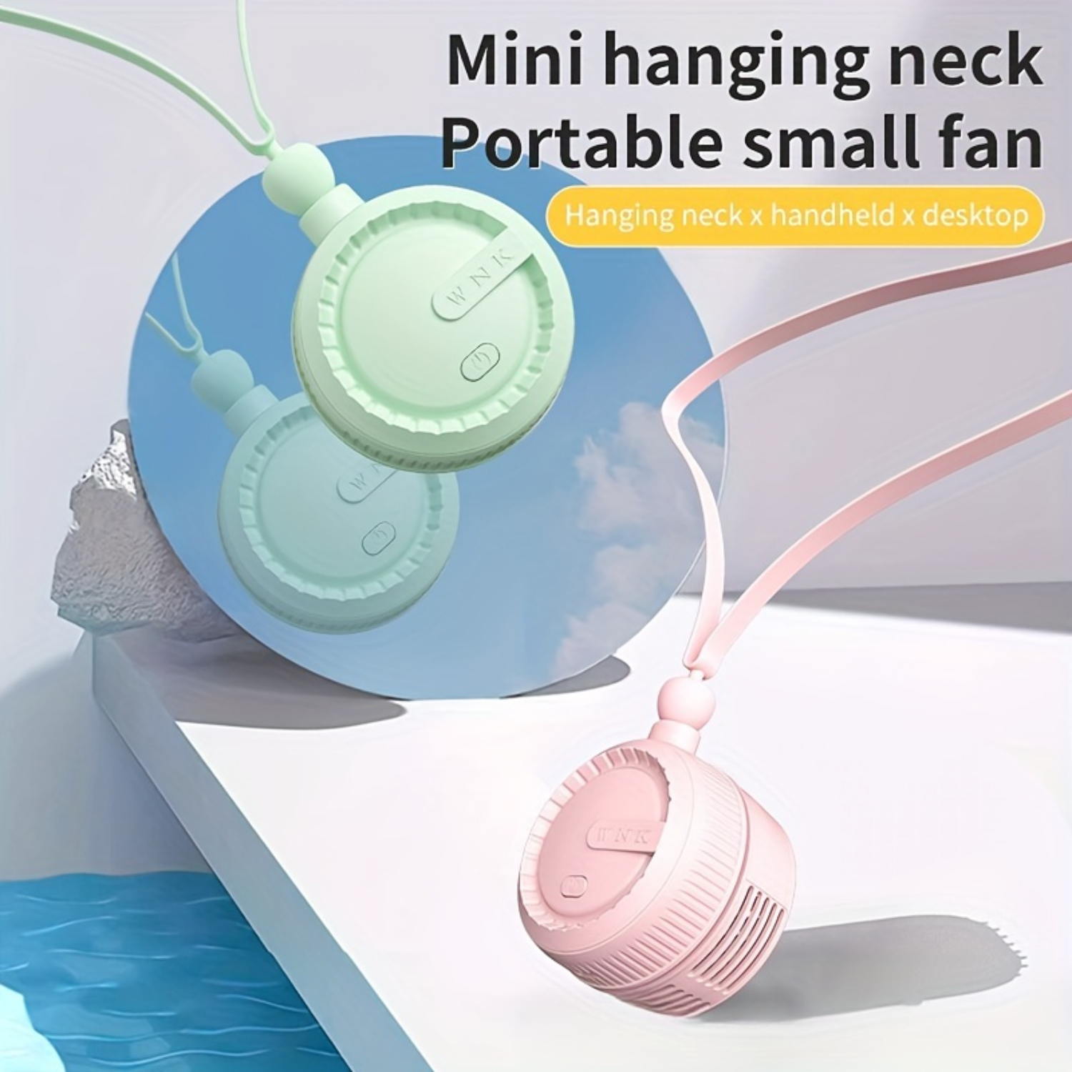 ZNGYXN UltraQuiet Wearable Neck Fan Bladeless Usb Rechargeable