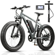 ZNH Peak 1000w Electric Bicycle for Adults,24*4 Fat Tire Ebike for Snow&Beach, Electric Mountain Bike w 48V 13AH Removable Battery, UL2849 , Black