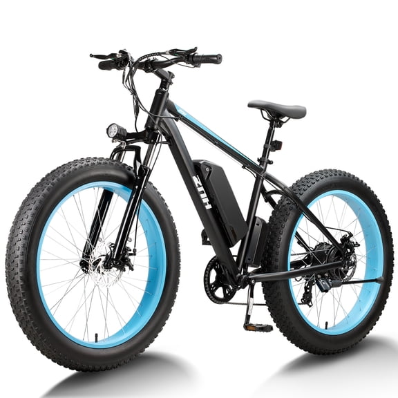 ZNH 1000W 26*4 Fat Tire Electric Mountain Bike for Adults, 48V 13Ah Removable Battery All-Terrain Off-Road Ebike, UL2849 Certified Snow BikeBlack