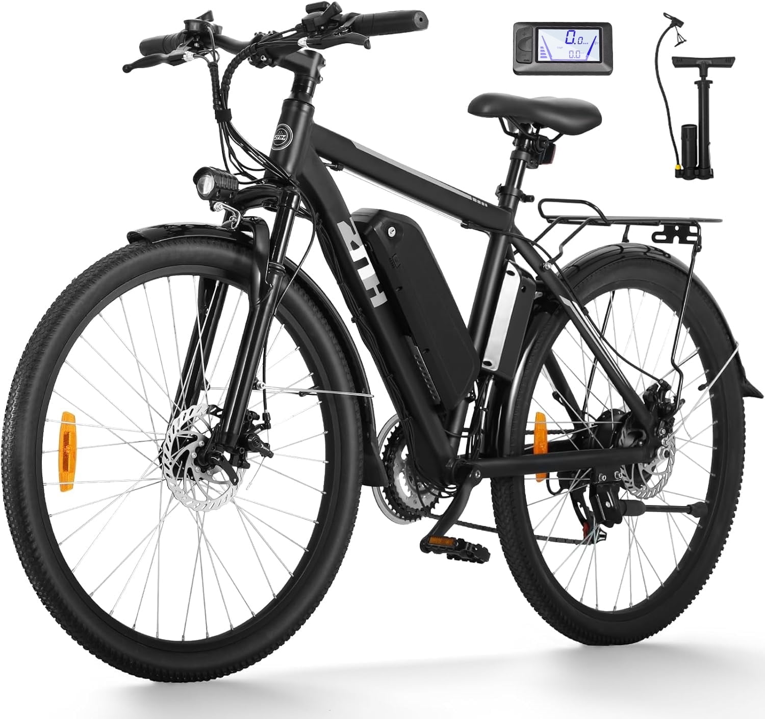 ZNH 1000w Peak Electric Bike for Adults – Electric Mountain Bike w 52V 13Ah Removable Battery ,26" off-road Ebike, Shimano 21-Speed, UL 2849，Black