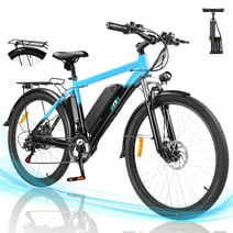 ZNH Electric Bike for Adults Ebike 26" 350W Electric Mountain Bicycle for Men Women with 36V 10Ah Removable Lithium-Ion Battery Professional Shimano 21-Speed, Blue