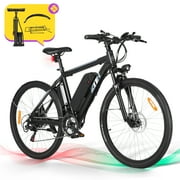 ZNH Mountain Electric Bicycle, 26 in. 350 W, Removable 36 V/10 Ah Battery, Black