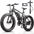 thumbnail image 1 of ZNH Peak 1000w Electric Bicycle for Adults,24*4 Fat Tire Ebike for Snow&Beach, Electric Mountain Bike w 48V 13AH Removable Battery, UL2849 , Black, 1 of 9