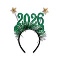 thumbnail image 1 of ZNNT 2026 New Year Party Glasses Lightweight Red Glitter Eyewear Frame with Snowflake Holly Decoration Festive Sequin Hair Hoop_Clearance_Eyewear Glasses, 1 of 8