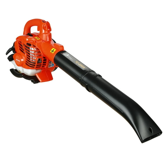 ZNNT 26 2 Cycle Gas Leaf Blower Vacuum 2 HP Handheld Leaf Blower with Bag up to 424 CFM for Cleaning Leaf Snow Dust Orange