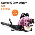 thumbnail image 1 of ZNNT 52-cc 1.7-HP 2-Stroke Gas Powered Backpack Leaf Blower for Lawn Care, 550 CFM, Pink, 1 of 7