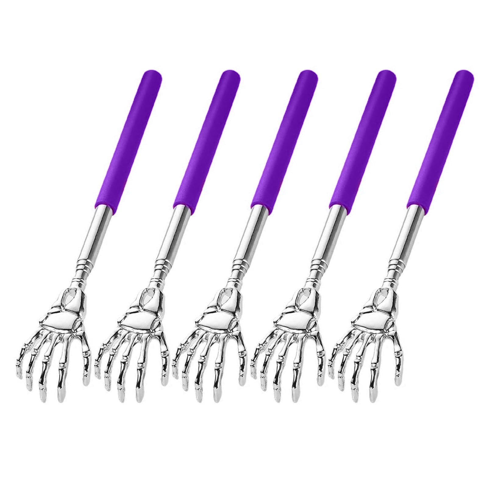 ZNNT 5Pcs Extendable Back Scratcher Heavy Duty Stainless Steel Portable ...