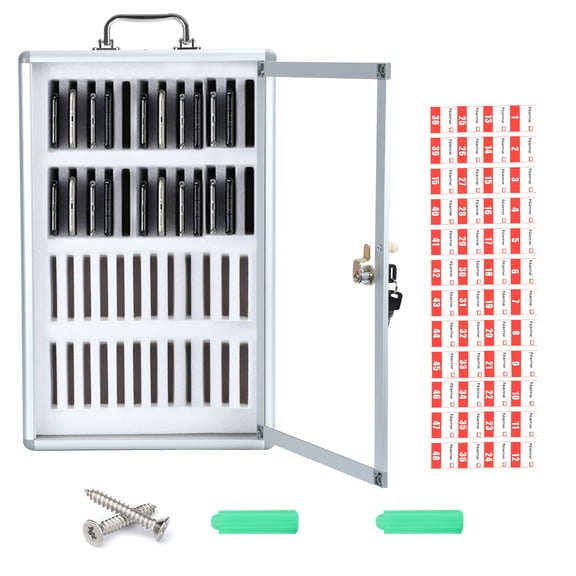 ZNNT Cell Phone Locker Aluminum Alloy Cell Phones Storage Cabinet, 48 Grid