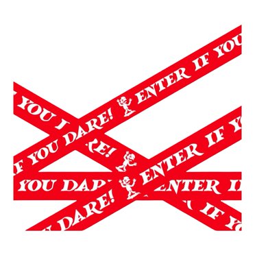 Stylex Party Halloween Warning Tape - 6 Meters Of Horror Caution Décor For Spooky Parties