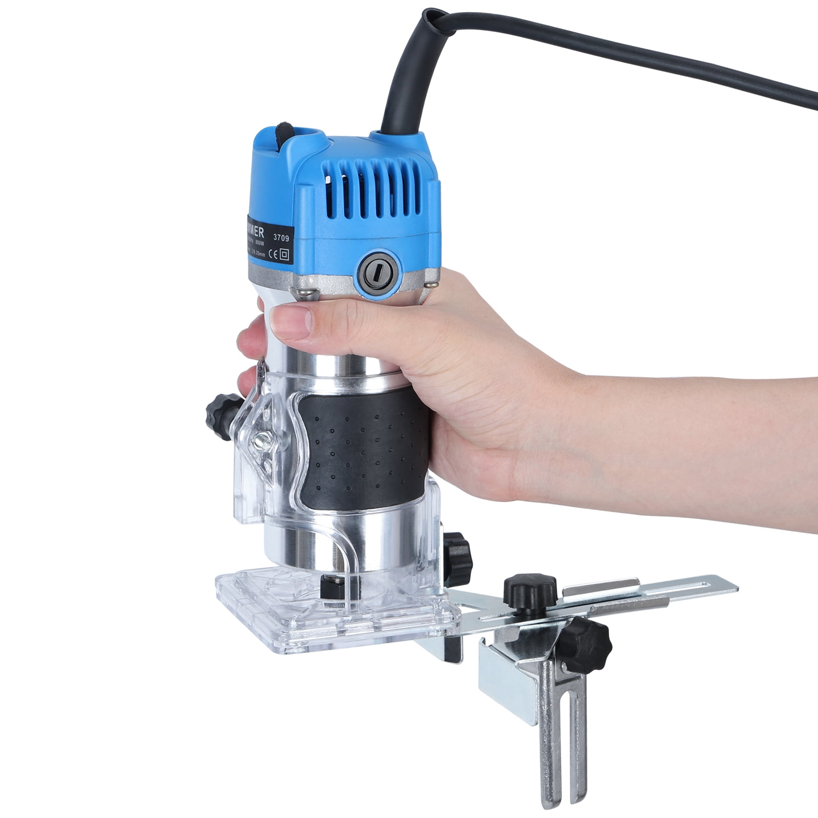 ZNNT Compact Router 800W Wood Palm Router Tool Kit, Blue - Walmart.com