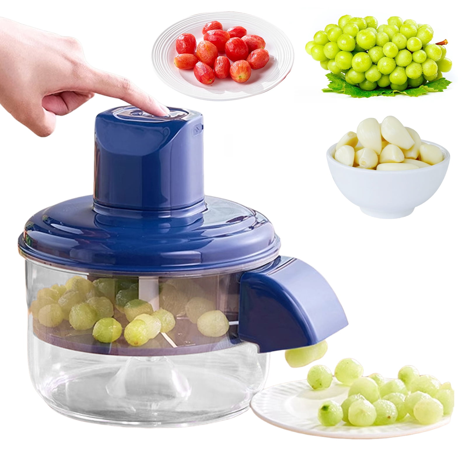 ZNNT Electric Grape Peeling Machine Stainless Steel Kitchen Peeler High-Speed Fruit Skin Remover Tool Rechargeable Home Commercial Peeler for Cherry Tomatoes_Clearance_Peeling Machine