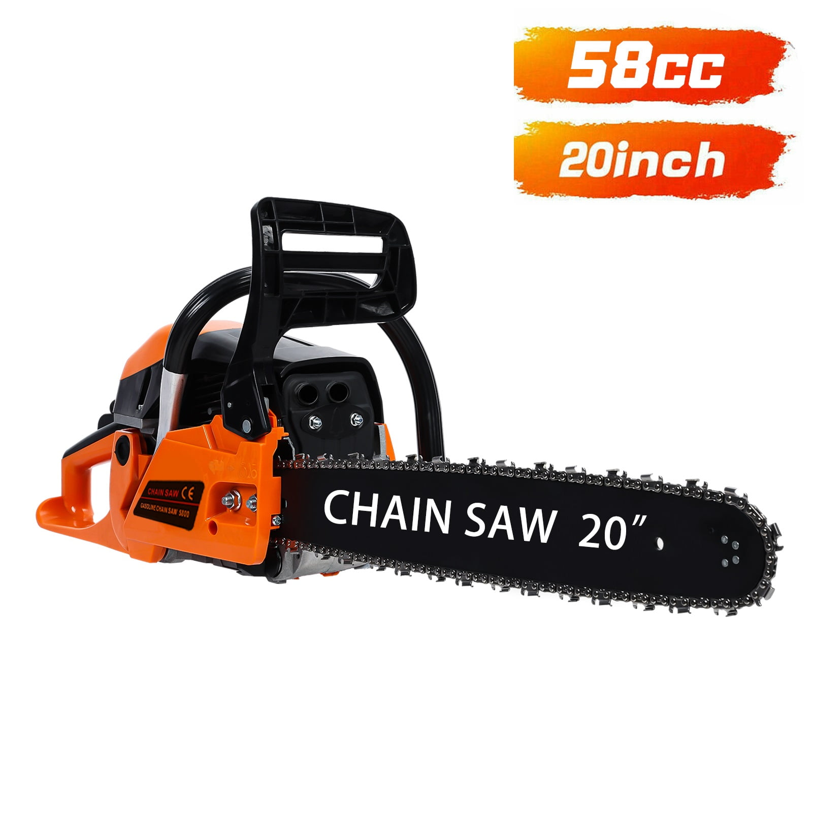ZNNT Gas Chainsaw 20-inch 2-Stroke 58CC Cordless Chainsaw for Farm, Garden and Ranch for Cutting Wood