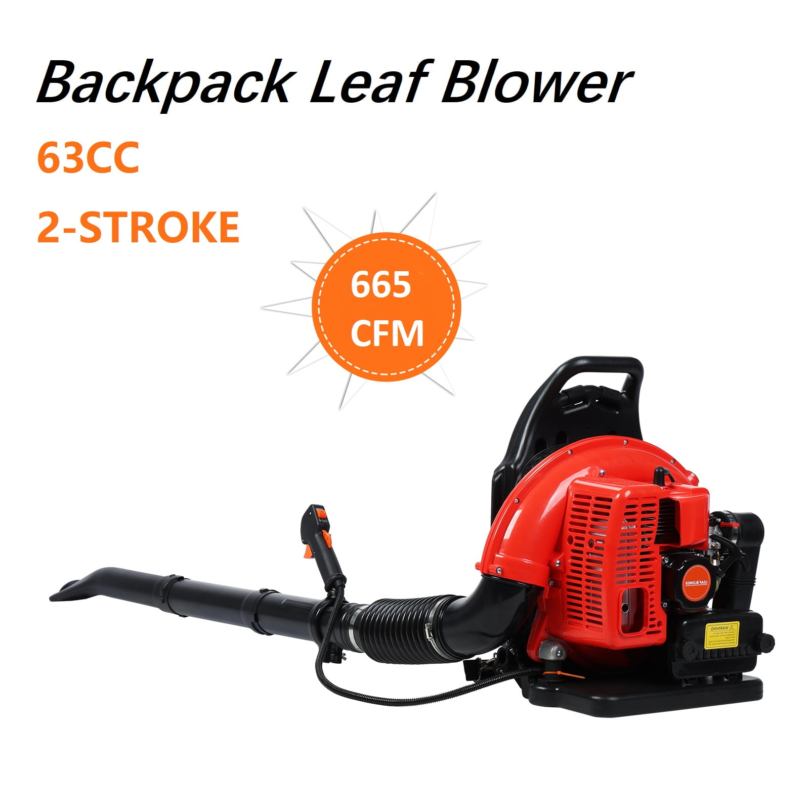 Red Blower ZNNT Leaf Blower 63- 2-Cycle Gas Leaf Blowers for Lawn Care 3-HP 665 ...