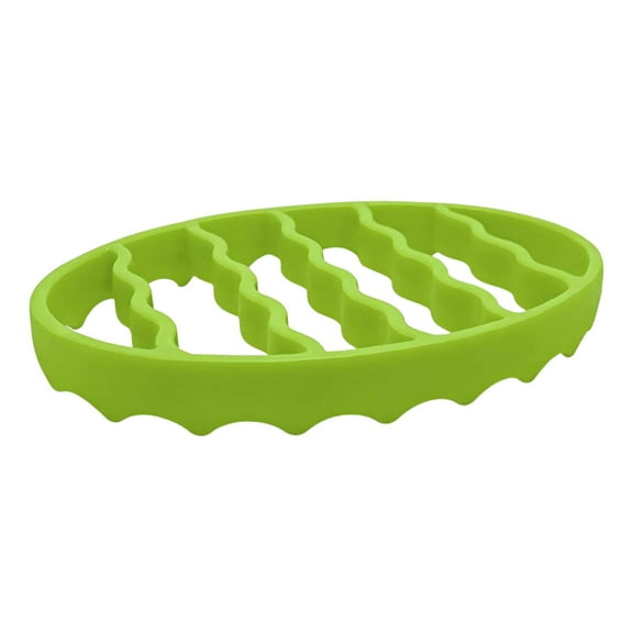 ZNNT Oval Silicone Roast Rack Pot Stand Multipurpose Cooking Rack for Stoves Pressure Cooker Slow Cooker Air Fryer Baking Utensil Holder _Clearance Storage Rack