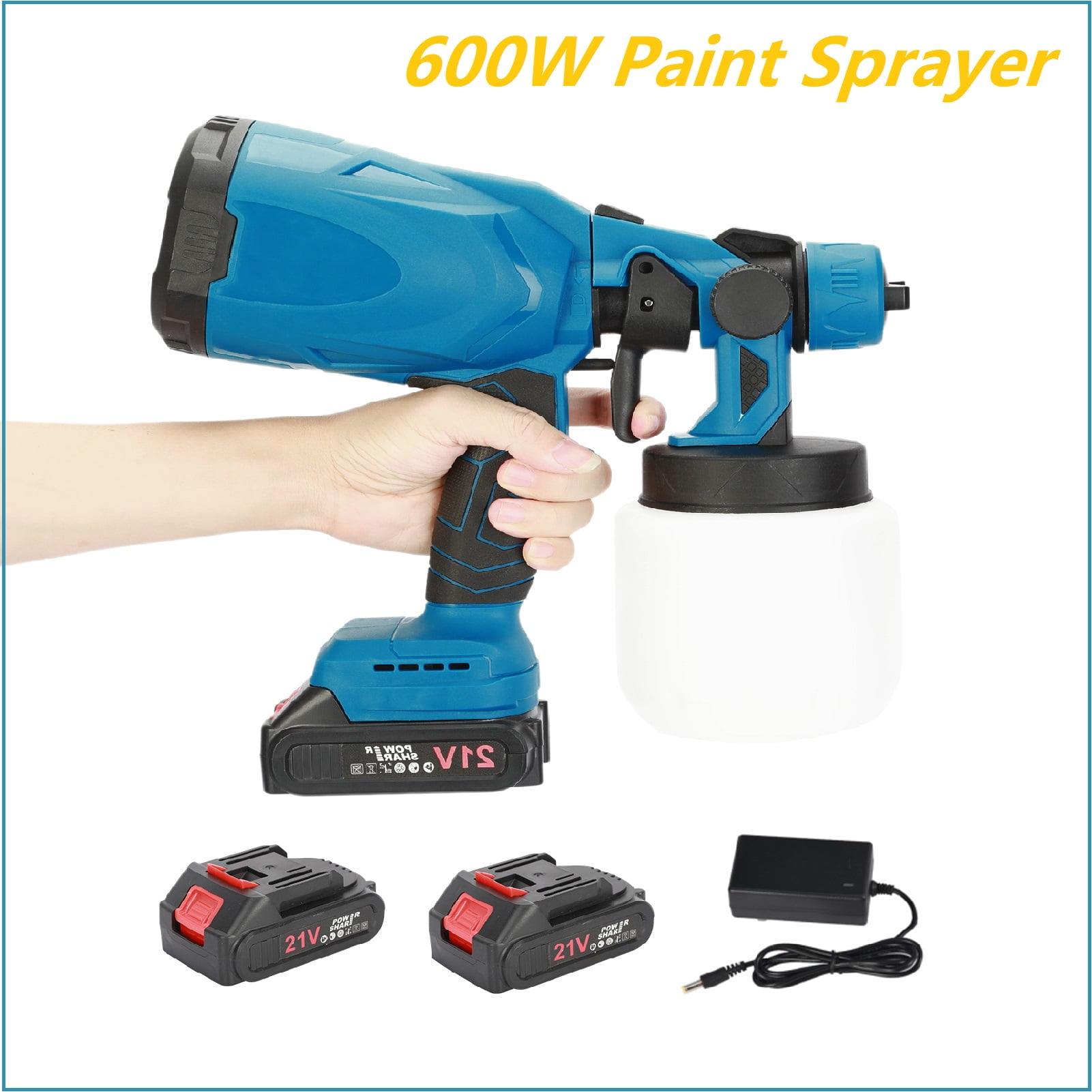 ZNNT Paint Sprayer with 800 ml Container 600W Electric Spray Paint Gun