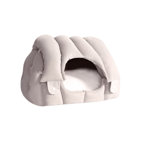 ZNNT Pet Sofa Dual-Purpose Cat Bed Adjustable Shape Pet House Tent with Washable Removable Cushion for Cats Small Dogs Rabbit