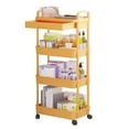 thumbnail image 1 of ZNNT Rolling Utility Cart Storage Rack with 360-Degree Swivel Wheels Multi-Tier Shelves Design Easy Assembly Multifunctional Storage Trolley, 1 of 7