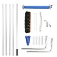 thumbnail image 1 of ZNNT Roof Rake for Snow Removal, Snow Rake with 2 Scraping Heads, Telescopic Roof Snow Rake for Cleaning Leaves Sticks And Debris, Dual-Use Yard Rake for Lawn, 1 of 6
