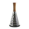 thumbnail image 1 of ZNNT Stainless Steel Cone Cheese Grater with Wood Handle 3 Sided Vegetable Shredder for Grating Cheese Chocolate Vegetables Kitchen Shredder for Parmesan Ginger Nuts _Clearance Cheese Grater, 1 of 8
