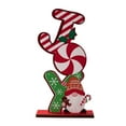 thumbnail image 1 of ZNNT Wooden Christmas Ornament Desktop Faceless Gnome Gingerbread Man Decoration Xmas Noel Joy Centerpiece for Home Mantel Dining Table _Clearance Wooden Figurine, 1 of 8