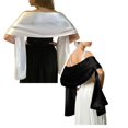 thumbnail image 1 of ZNQHFRE 2 Pack Women Oversized Soft Satin Wrap Shawl, Formal Long Shoulder Wrap For Bridesmaid Wedding Prom Evening Party Dresses, 1 of 3