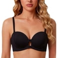 thumbnail image 1 of ZNQHFRE Front Closure Strapless Bra with Removable Strap, No Underwire Push Up Bra for Women Small Breast, 1 of 5
