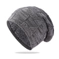 thumbnail image 1 of ZNQHFRE Men Women Thick Solid Knit Pile Hat, Windproof Warm Ear‑Cover Winter Beanie Hat, 1 of 3
