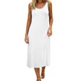thumbnail image 1 of ZNQHFRE Nightgown for Womens Sleeveless Crew Neck Loose Nightdress Sleepwear Comfy Night Gowns, 1 of 4